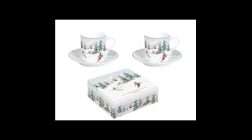 R2S.169CHAL Porcelán eszpresszócsésze+alj 2 személyes