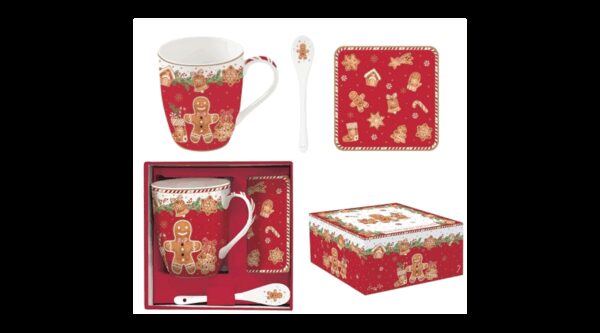 R2S.1045FANG Porcelánbögre 350ml porcelánkanállal