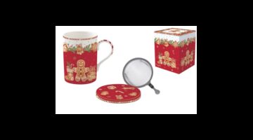 R2S.105FANG Porcelán szűrősbögre tetővel