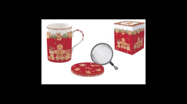 R2S.105FANG Porcelán szűrősbögre tetővel