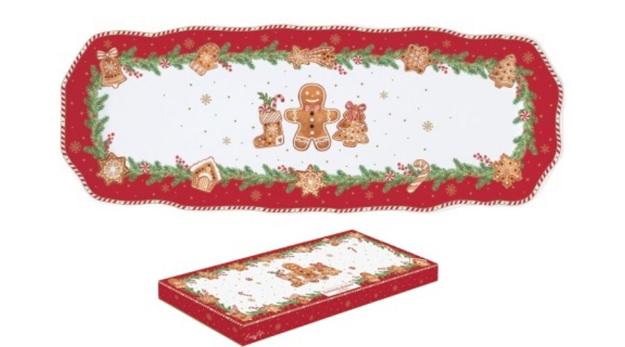 R2S.1482FANG Porcelántálca 37x14cm