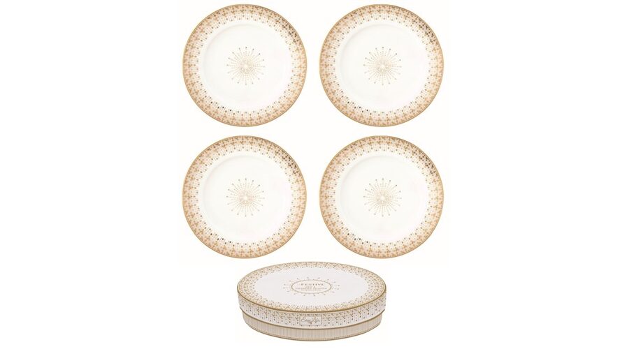 R2S.1100FESV Porcelán desszerttányérszett 4db-os