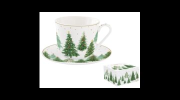R2S.1478FTRE Porcelán reggelizőcsésze+alj 400ml