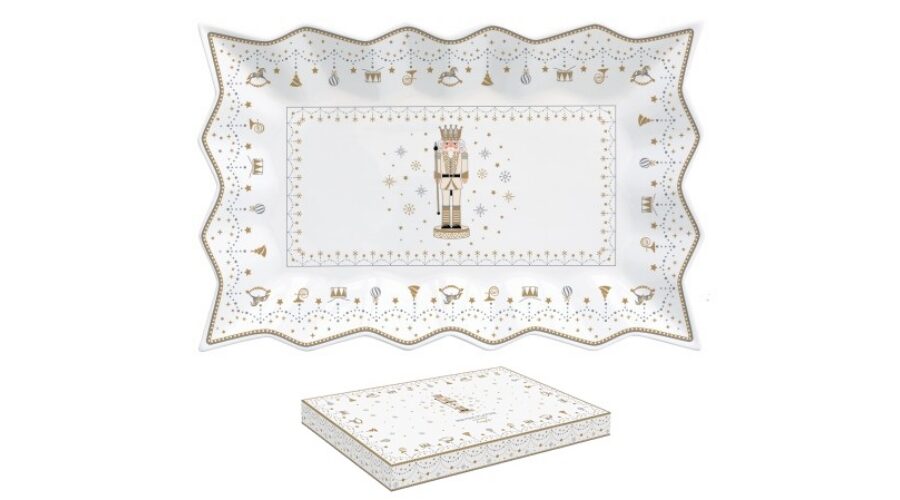 R2S.1004RNUT Porcelántálca 35x23cm