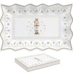 R2S.1004RNUT Porcelántálca 35x23cm