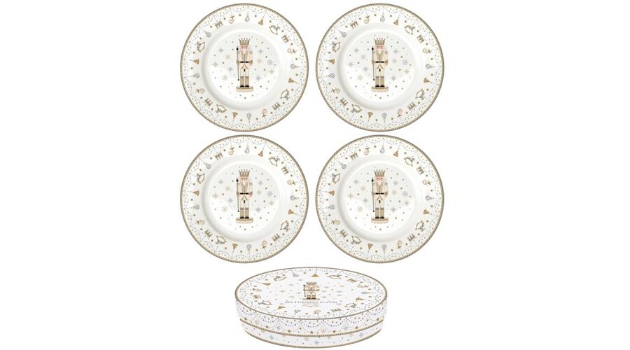 R2S.1100RNUT Porcelán desszerttányérszett 4db-os