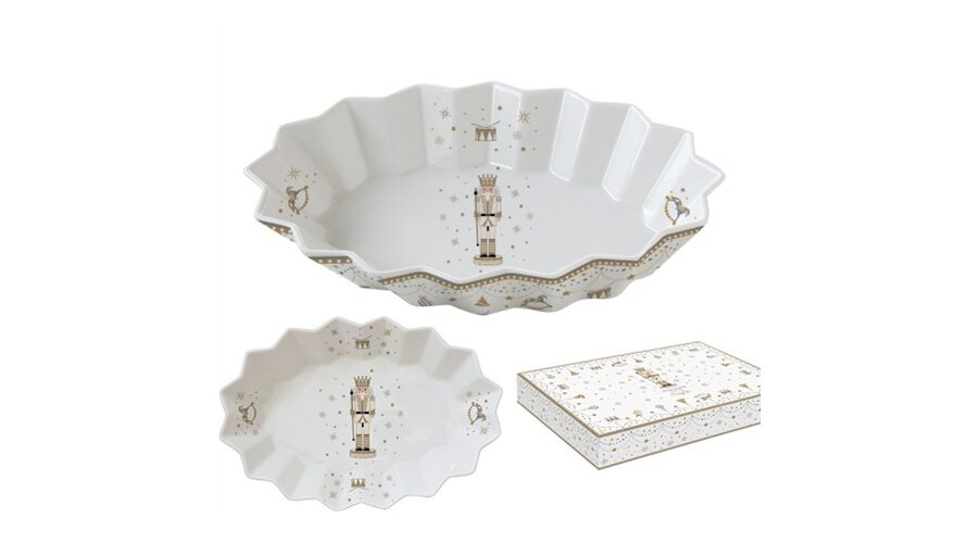 R2S.1048RNUT Porcelán ováltálca 27x17x4