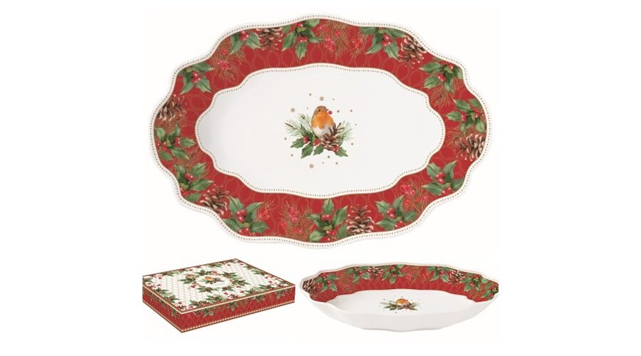 R2S.1488CHBE Porcelán ováltál 30x21x5cm