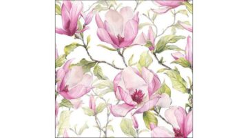 AMB.13318440 Blooming magnolia papírszalvéta 33x33cm