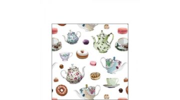 AMB.12518610 Classic tea pots papírszalvéta 25x25cm