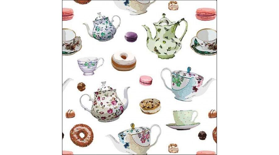 AMB.13318610 Classic tea pots papírszalvéta 33x33cm