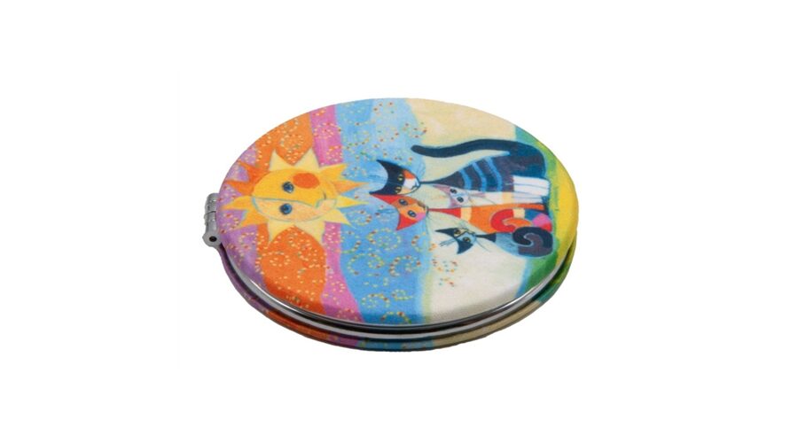 FRI.12271 Textilbevonatú zsebtükör 7cm