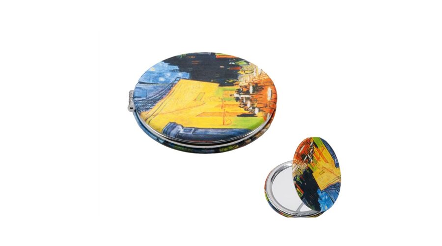 FRI.12266 Textilbevonatú zsebtükör 7cm