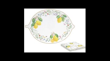 R2S.2142FCIT Citromformájú porcelántálca 30x21