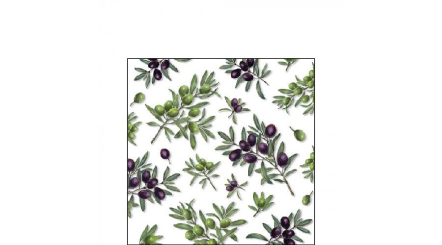 AMB.12517260 Olives All Over papírszalvéta 25x25cm