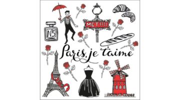 AMB.13317620 I Love Paris papírszalvéta 33x33cm