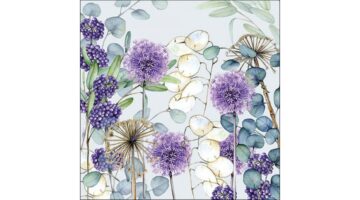 AMB.13317475 Lunaria Green papírszalvéta 33x33cm