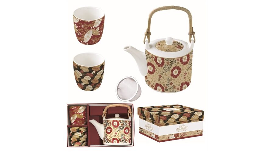 R2S.1467KIMO Porcelán teáskanna 600ml