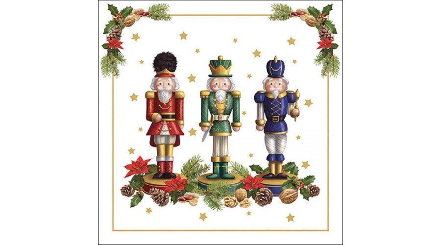 AMB.33318090 Bearded nutcracker papírszalvéta 33x33cm
