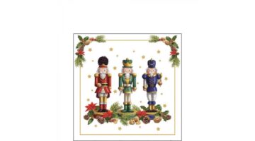 AMB.32518090 Bearded nutcracker papírszalvéta 25x25cm