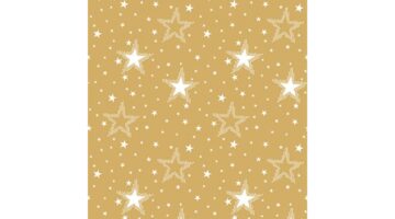 AMB.33316730 Night sky white/gold papírszalvéta 33x33cm
