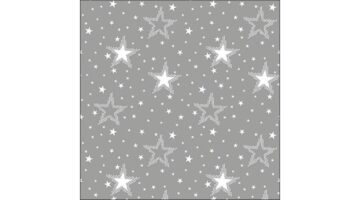 AMB.33316731 Night sky white/silver papírszalvéta 33x33cm