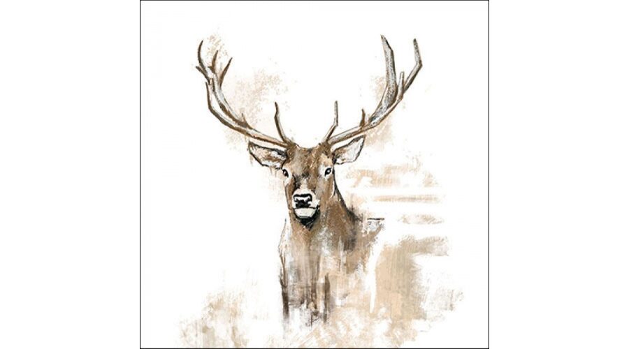 AMB.13317875 Antlers papírszalvéta 33x33cm