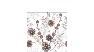 AMB.12517835 Pine cones papírszalvéta 25x25cm