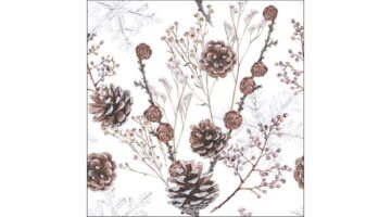 AMB.13317835 Pine cones papírszalvéta 33x33cm