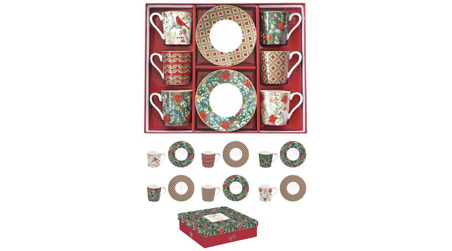 R2S.126CJOY Porcelán eszpresszócsésze+alj 6 személyes