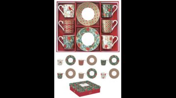 R2S.126CJOY Porcelán eszpresszócsésze+alj 6 személyes