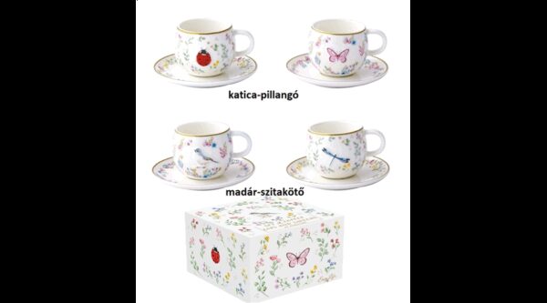 R2S.1371FGAR Porcelán eszpresszócsésze+alj 2 személyes