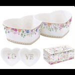 R2S.3111MAMO Porcelán dupla szívtálka 20x9