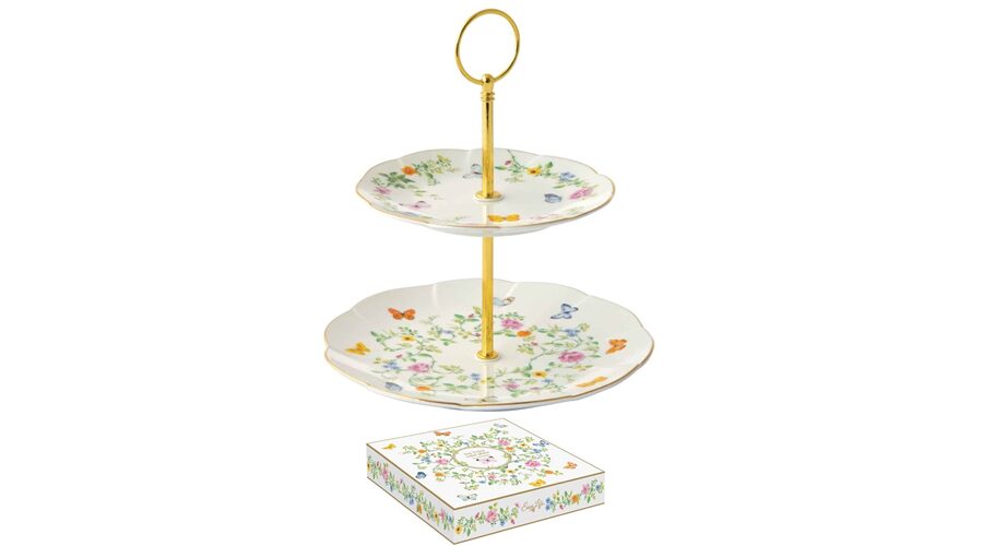 R2S.3129DANB Porcelán süteményes állvány 2 emeletes