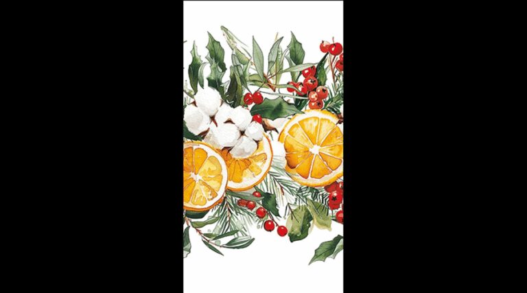 AMB.31119935 Winter Oranges papírszalvéta 33x40cm