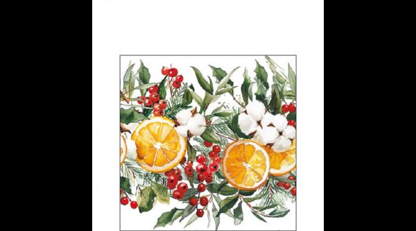 AMB.32519935 Winter Oranges papírszalvéta 25x25cm