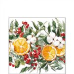 AMB.32519935 Winter Oranges papírszalvéta 25x25cm