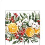 AMB.32519935 Winter Oranges papírszalvéta 25x25cm