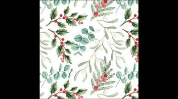AMB.33319942 Foliagle scatter white papírszalvéta 33x33cm