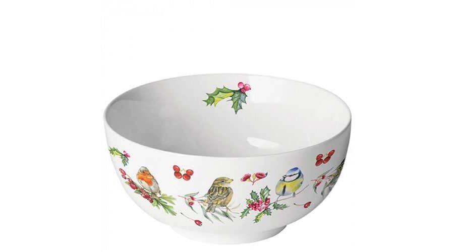 AMB.34819955 Birds in Winter porcelántál 6