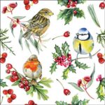 AMB.33319955 Birds in Winter papírszalvéta 33x33cm