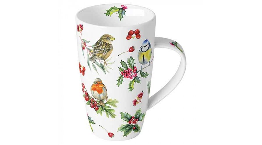 AMB.38919955 Birds in Winter porcelánbögre 0