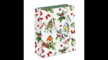 AMB.31219955 Birds in Winter papír ajándéktáska 22x13x25cm