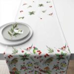 AMB.36619955 Birds in Winter asztali futó 40x150cm