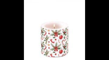 AMB.39220290 Christmas Elements átvilágítós gyertya 8x7