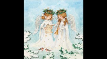 AMB.33319975 Angel musicians papírszalvéta 33x33cm