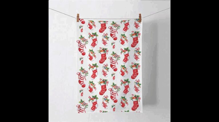 AMB.37820200 X-mas stockings white konyharuha 50x70cm