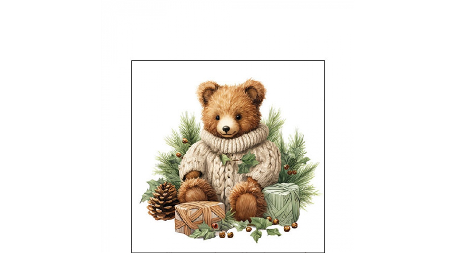 AMB.32520110 Cuddle bear papírszalvéta 25x25cm