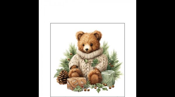 AMB.32520110 Cuddle bear papírszalvéta 25x25cm