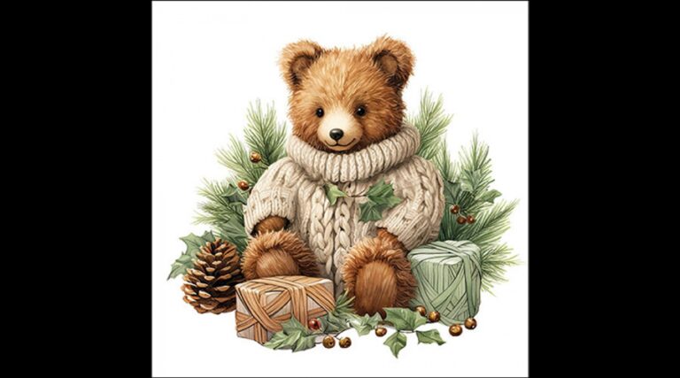 AMB.33320110 Cuddle bear papírszalvéta 33x33cm